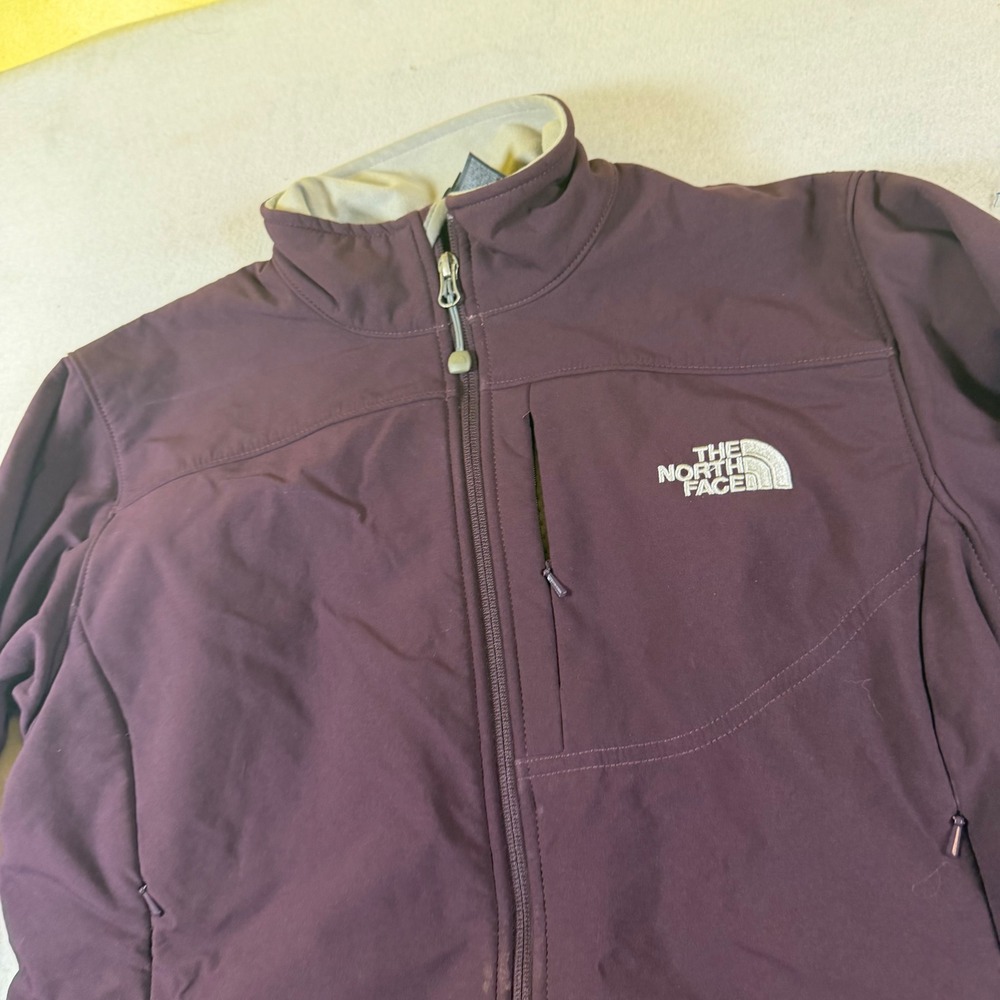The North Face Womens Apex Bionic Softshell Jacket Purple Full Zip M Medium